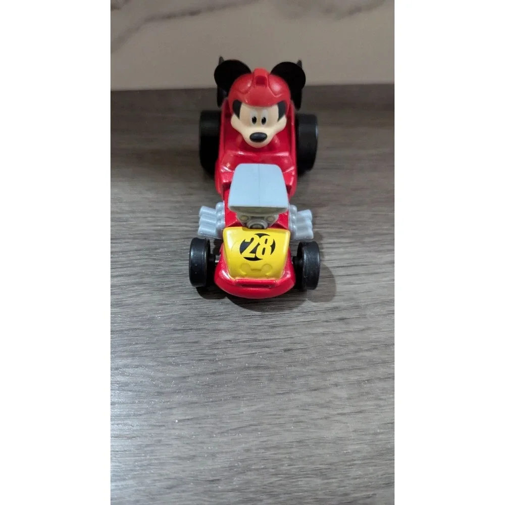 Disney Mickey Mouse Roadster Racers Red Hot Rod Toy Car Number 28 Just Play‎